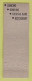Matchbook Cover - Flint Athletic Club MI