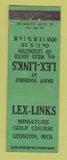 Matchbook Cover - Lex Links Mini Golf Course Lexington MI