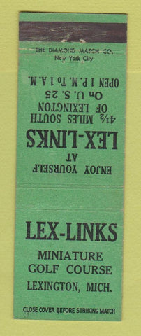 Matchbook Cover - Lex Links Mini Golf Course Lexington MI