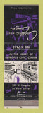 Matchbook Cover - Cadillac House Lounge Detroit MI