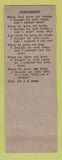 Matchbook Cover - J Ann Bar Detroit MI