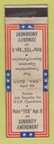 Matchbook Cover - Seniority Amendment Detroit MI? Election WEAR