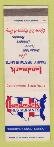 Matchbook Cover - Landmark Restaurants