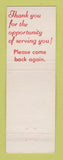 Matchbook Cover - Landmark Restaurants