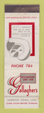 Matchbook Cover - Gallagher's Restaurant Glenwood Springs Colorado