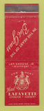 Matchbook Cover - Hotel Lafayette Lexington KY