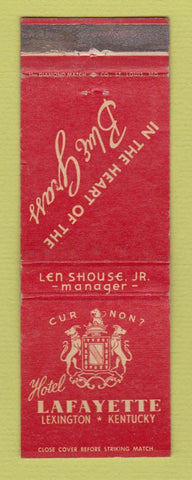 Matchbook Cover - Hotel Lafayette Lexington KY