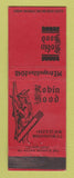 Matchbook Cover - Robin Hood Washington DC Restaurant