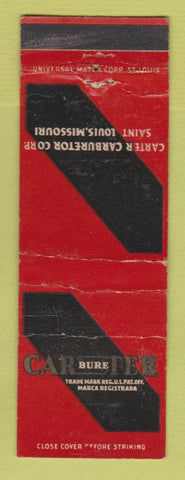 Matchbook Cover - Carter Carburetor ST Louis MO WEAR
