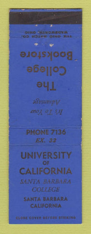 Matchbook Cover - University of California Santa Barbara CA