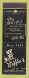 Matchbook Cover - Fiffe's Restaurant Colorado Springs
