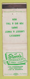 Matchbook Cover - Jack Steven's Men's Clothes Detroit MI WEAR