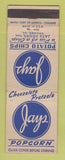 Matchbook Cover - Jays Popcorn Potato Chips Chicago IL