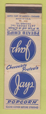 Matchbook Cover - Jays Popcorn Potato Chips Chicago IL