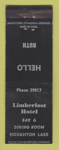 Matchbook Cover - Limberlost Hotel Houghton Lake MI WEAR