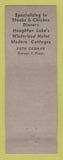Matchbook Cover - Limberlost Hotel Houghton Lake MI WEAR