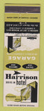 Matchbook Cover - Harrison Hotel Chicago IL
