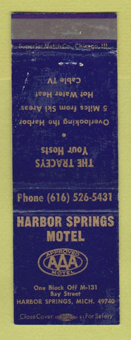 Matchbook Cover - Harbor Springs Hotel Harbor Springs MI WEAR