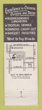 Matchbook Cover - Mon Jin Lau Troy MI Chinese Restaurant WEAR