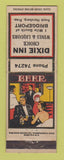 Matchbook Cover - Dixie Inn Bridgeport MI WEAR