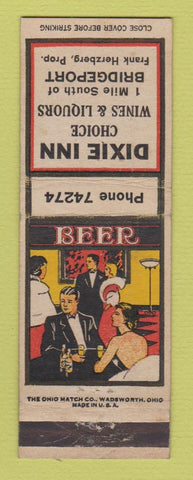 Matchbook Cover - Dixie Inn Bridgeport MI WEAR