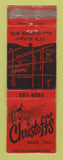 Matchbook Cover - Christoff's Dearborn MI WEAR