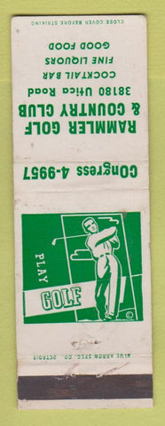 Matchbook Cover - Rammler Golf and Country Club Sterling Heights MI