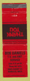 Matchbook Cover - Bob Daniels TV and Antenna Service Romulus MI WEAR