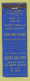 Matchbook Cover - Shafer and Neer West Slope? OR? WORN