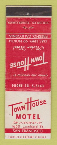 Matchbook Cover - Town House Motor Hotel Fresno CA
