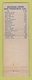 Matchbook Cover - Town House Motor Hotel Fresno CA