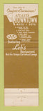 Matchbook Cover - Downtown Hotel Motel Atlanta GA