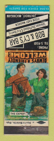 Matchbook Cover - Bob & Cy's Bar Detroit MI WEAR