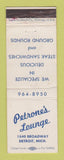 Matchbook Cover - Petrone's Lounge Detroit MI