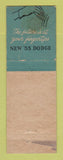 Matchbook Cover - 1955 Dodge Michel Motors Grosse Pointe MI WEAR