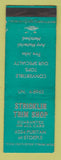 Matchbook Cover - Stricklin Trim Shop auto tops Detroit MI WEAR
