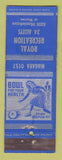 Matchbook Cover - Royal Recreation Bowling Detroit MI girlie