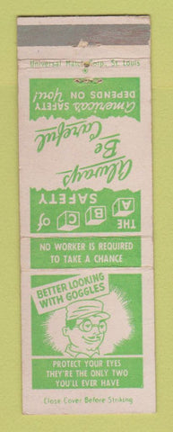 Matchbook Cover - Budd Supervisors Club Safety