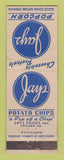 Matchbook Cover - Jays Popcorn Potato Chips Chicago IL