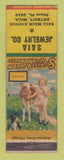 Matchbook Cover - Saia Jewelry Detroit MI