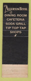 Matchbook Cover - Allerton Hotel Chicago IL WEAR
