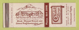 Matchbook Cover - Mount Chalet Lounge Detroit MI