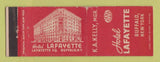 Matchbook Cover - Hotel Lafayette Buffalo NY WORN