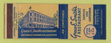 Matchbook Cover - Grace Smith's Restaurant Toledo OH