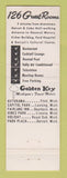 Matchbook Cover - Harlan House Motel Detroit MI