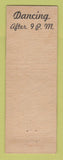 Matchbook Cover - Anglesey Cafe Minneapolis MN WEAR