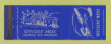 Matchbook Cover - Officers' Mess Selfridge Air Force Base MI