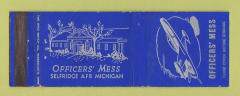 Matchbook Cover - Officers' Mess Selfridge Air Force Base MI