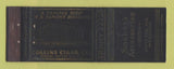 Matchbook Cover - Collins Cigar Company Detroit MI GM Building WEAR