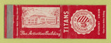Matchbook Cover - University of Detroit Titans MI WEAR